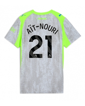 Billige Fotballdrakt Manchester City Rayan Ait-Nouri #21 Replika Tredjedrakt Dame 2025-26 Kortermet Billige Fotballdrakt Manchester City Rayan Ait-Nouri #21 Replika Tredjedrakt Dame 2025-26 Kortermet